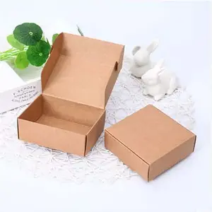 Kraft papier Box Backen Kekse Kekse Kleine Snacks Verpackungs karton Box