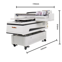 Printer UV Flatbed 6090 Baru dengan 3 Printhead I3200U1, Kotak Cetak, Stiker UV, Film TPU, Printer Inkjet UV