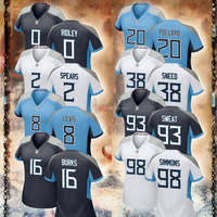Maillot de football américain personnalisé Jacksonville 2024 pour homme, broderie du nom du joueur sur le devant, manches courtes, taille adulte, été, grande taille, 100% coton