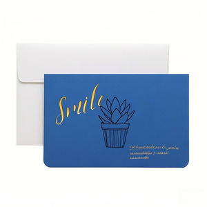 Cartes postales en carton personnalisées avec logo imprimé en couleur, faible quantité minimum de commande, pour <span class=keywords><strong>la</strong></span> promotion d'entreprise <span class=keywords><strong>et</strong></span> les notes de remerciement - Product Image 3