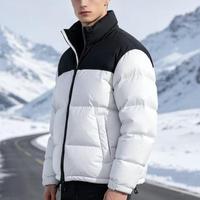 Doudounes pour hommes réversibles et grandes tailles, chaudes pour l'hiver, personnalisées, classiques et brodées