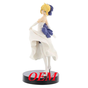 Figurine de jeu vidéo Tohsaka Rin Fate/<span class=keywords><strong>Stay</strong></span> <span class=keywords><strong>Night</strong></span> du Japon, modèle de présentation de bureau 20 cm en PVC écologique, production sur mesure - Product Image 4