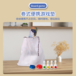 Jeu de boules de curling de table pour enfants, défi interactif parent-enfant, bowling et football de bureau - Product Image 4