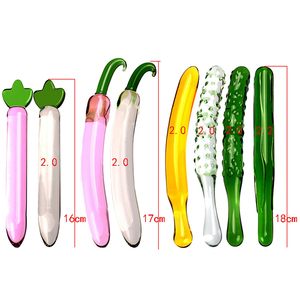 Ukuran kecil 18CM berbentuk buah kaca transparan Dildo <span class=keywords><strong>Anal</strong></span> Plug disesuaikan membuat kaca kecil <span class=keywords><strong>Anal</strong></span> bokong Plug masturbasi mainan seks - Product Image 2