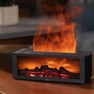 Portable Fireplace <b>Diffuser</b> Aroma <b>Diffuser</b> Essential <b>Oil</b> <b>Diffuser</b> USB Flame Air Humidifier Aromatherapy Charcoal Combustion - Product Image 2