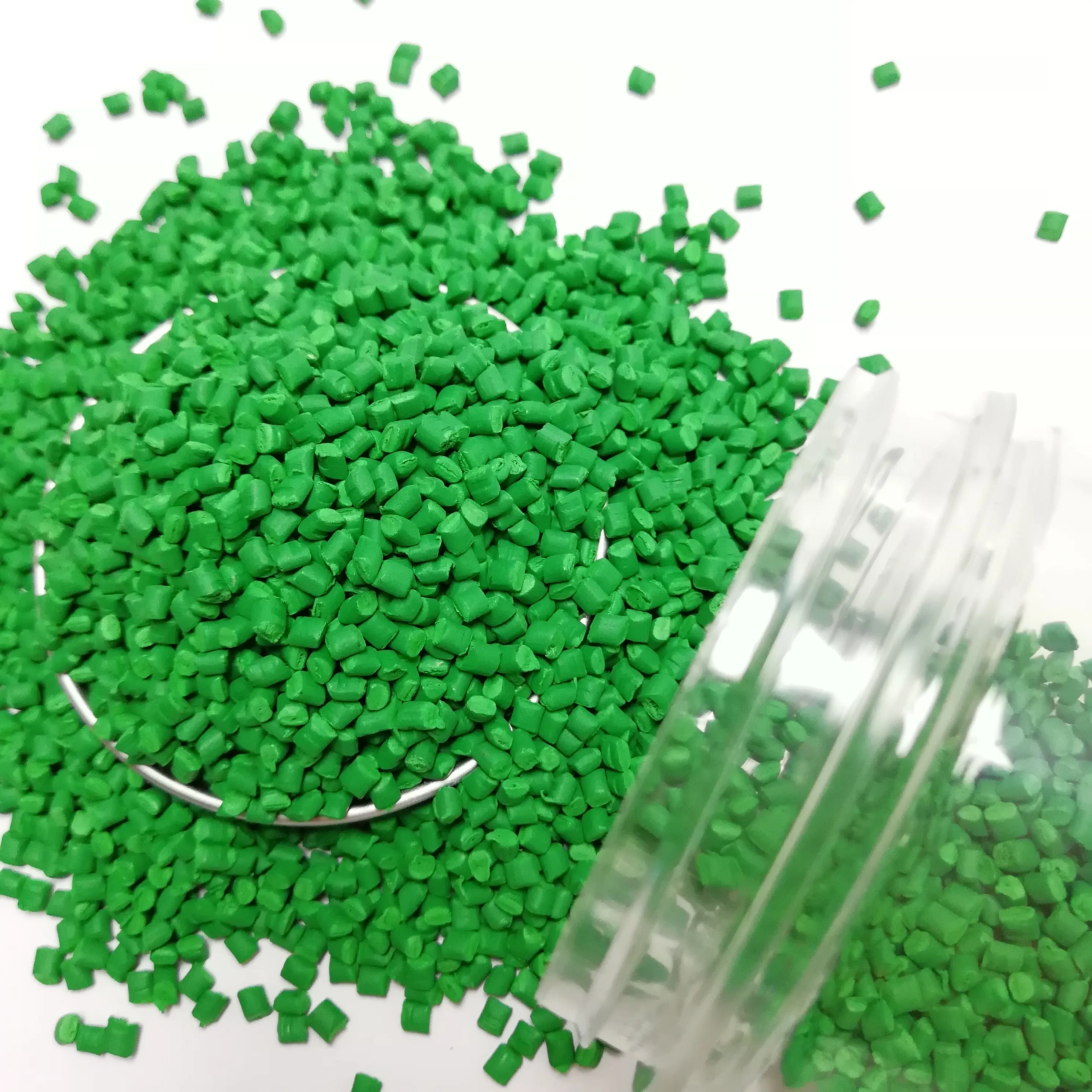 처녀 HDPE/PP 아bs 애완 동물 색깔 플라스틱 녹색 Masterbatch 과립