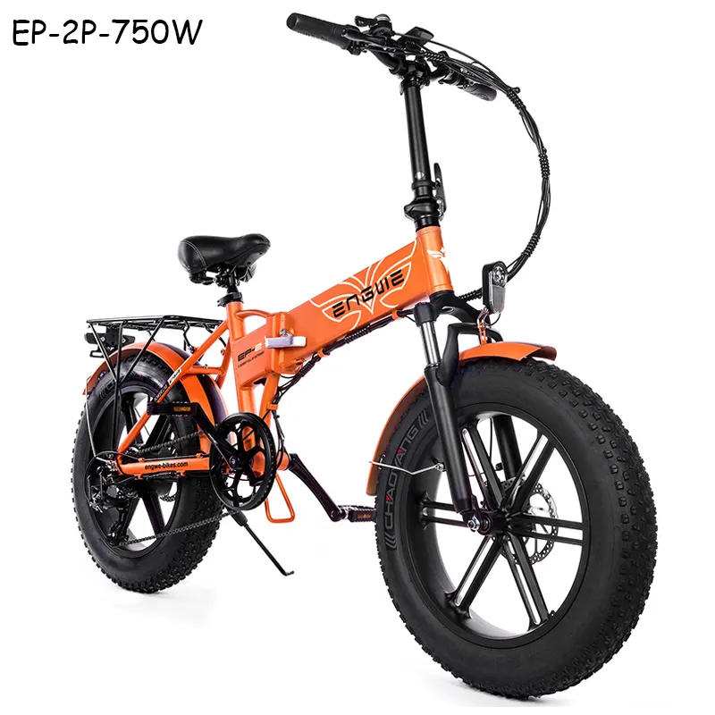 ENGWE-EP-2 PRO UF, neumático ancho clásico de moda, Motor potente de 2022 w y 48v, bicicleta eléctrica de montaña plegable, disponible en la UE, 750