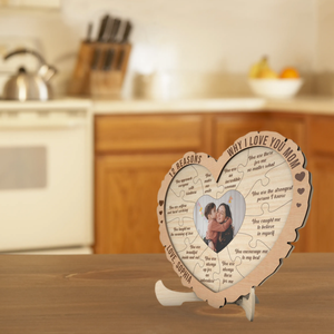 Modello Innovativo Best-Seller 2026, Cornice Fotografica in Legno con 12 Motivi per Ama-Ti, Regalo per la Festa della Mamma - Product Image 4