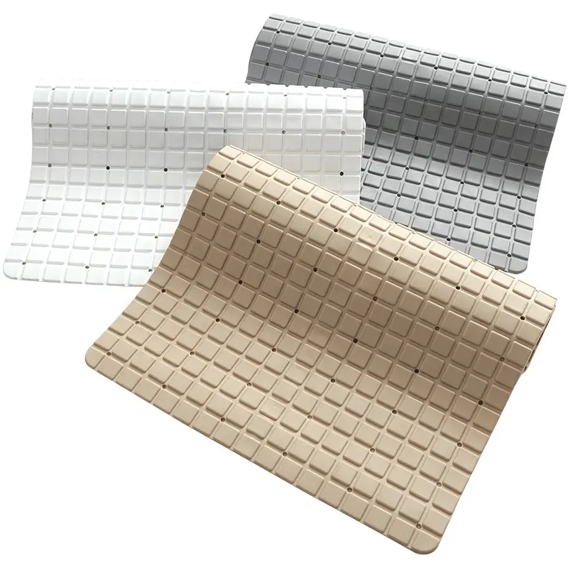 Fábrica al por mayor nuevo diseño de PVC alfombra de baño antideslizante de ducha de plástico de Mat