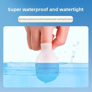 Coperture Protettive Riutilizzabili <span class=keywords><strong>in</strong></span> <span class=keywords><strong>Silicone</strong></span> per Dita di Mani e Piedi, Impermeabili, Universali, per Tagli e Bagno, <span class=keywords><strong>in</strong></span> Bianco/Blu/Giallo - Product Image 4