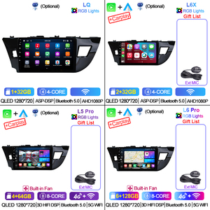 วิทยุติดรถยนต์ LEHX B รุ่น 8 Core 2 Din ระบบ Android Auto สำหรับรถยนต์ <span class=keywords><strong>Toyota</strong></span> Corolla E170 E180 ปี 2014-2016 พร้อมระบบมัลติมีเดีย Carplay และ GPS - Product Image 4