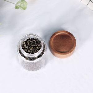 بيع بالجملة برطمانات تخزين صديقة للبيئة للمطبخ مع غطاء خشبي دائري - Product Image 6