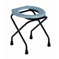Asiento de inodoro plegable de acero al carbono, 38x31x42cm, portátil para personas mayores y discapacitadas, con diseño antideslizante - Product Image 5