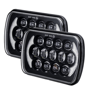 Faro LED LOYO de 7 pulgadas cuadrado, luz de conducción de haz alto y bajo, para Jeep Cherokee - Product Image 4
