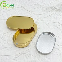 Estuche Magnético para Perfume Sólido, Estuches de Lujo de Metal, Estuche Compacto para Cosméticos, Caja de Metal Premium para Cosméticos