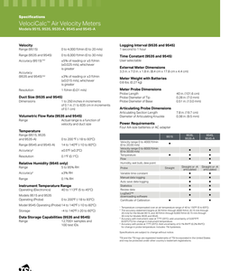 Medidor de Velocidad del Aire TSI 9545-A VelociCalc con Sonda Articulada, Instrumento de Medición y Análisis - Product Image 4