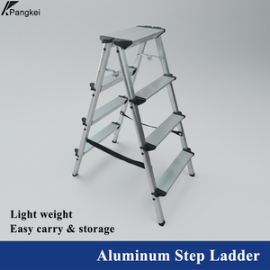 <span class=keywords><strong>Escalera</strong></span> de Aluminio de Diseño Moderno con Dos Lados y 4 Peldaños, <span class=keywords><strong>Escalera</strong></span> de Seguridad Resistente <span class=keywords><strong>para</strong></span> el Hogar, Cocina y Apartamento - Product Image 1