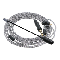Microphone à bras long détachable, câbles en graphène plaqué argent OFC, fils pour casque audio de jeu, plusieurs connecteurs disponibles