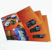 Brochure tri-pliée personnalisée A5 imprimée offset CMYK avec plastification et papier d'art