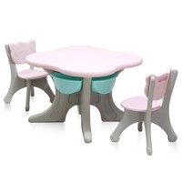 Ensemble de meubles en plastique Table et chaise pour enfants pour l'école maternelle et les enfants