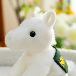 Mini caballo de simulación blanco, muñeco de peluche, colgante de decoración, mascota bonita, juguete suave, caballo enano rosa, Animal relleno, juguete de peluche - Product Image 4