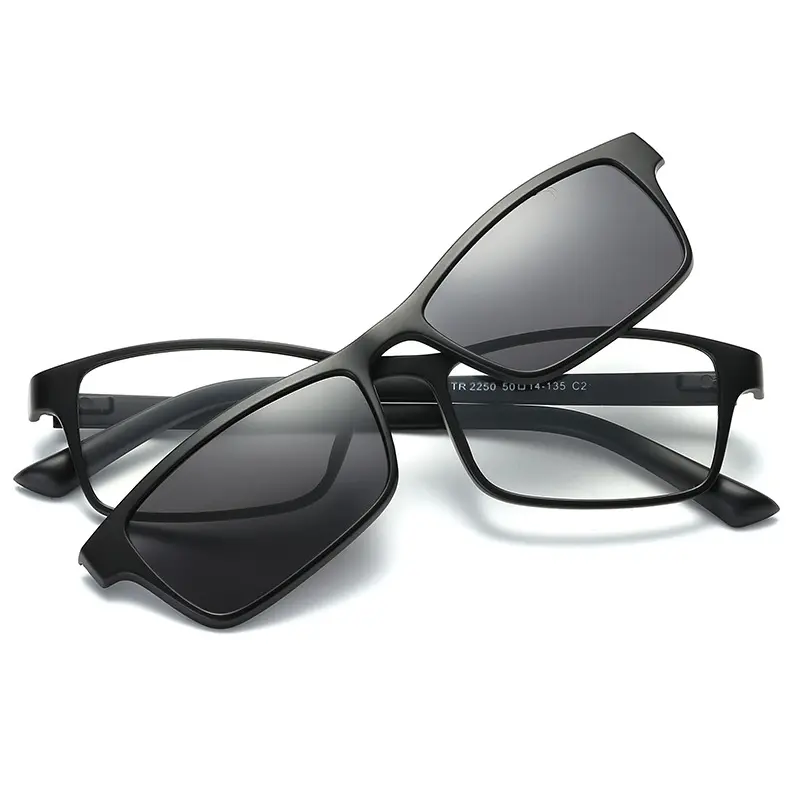 Magnet Polarized Sunglasses Clip Mirrored Clip on Sunglasses clip on glasses Men Custom Prescription