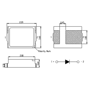 Hinchytek tùy chỉnh <span class=keywords><strong>SMD</strong></span> <span class=keywords><strong>LED</strong></span> nhà máy vàng khuếch tán 2016 trắng loạt Diode <span class=keywords><strong>LED</strong></span> với cao thông lượng chiếu sáng - Product Image 2