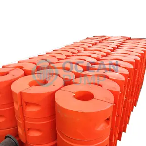High Wear Resistant Sand Discharge Pipeline Floater Used In Marshland Or Waterway