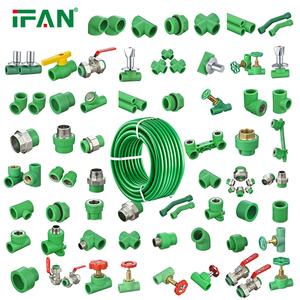 IFAN Bán hàng nóng tiêm <span class=keywords><strong>Polypropylene</strong></span> PPR ống pn25 nhựa màu xanh lá cây ống nước Vật liệu phụ kiện PPR Phụ kiện cho cấp nước - Product Image 1