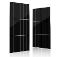 Tuiles de toit perc 540w, kit de modules de cellules solaires entièrement noires, panneaux de bardages de toit