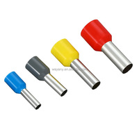 Terminales de Cable de Latón Aislados a Granel, Conectores de Crimpado de Extremo de Cable, Terminales de Manga, Clasificados para 300V para Cableado Eléctrico
