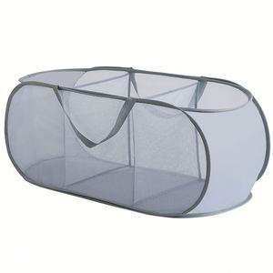 Panier à linge en plastique souple léger, panier à linge en maille pour vêtements sales, pour chambre à coucher, salle de bain - Product Image 5