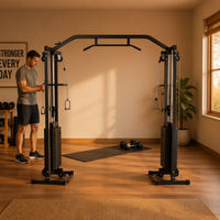 Machine de musculation TOPFIT à câbles croisés en acier pour exercices du dos, des épaules et des bras – Équipement essentiel pour la musculation