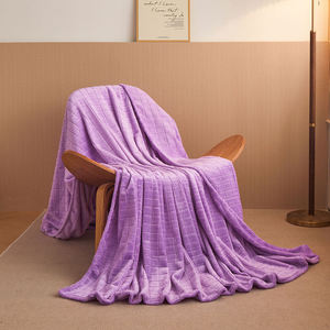 Good Quality Cozy Muslin Blanket Soft Lavender <strong>Quilted</strong> <strong>Throw</strong> for <strong>Bed</strong> - Product Image 1