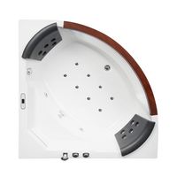 Baignoire à remous en acrylique autoportante écologique pour salle de bain intérieure et extérieure, hydromassage, jacuzzi, villa colorée 12
