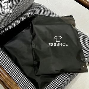 Reusable Plastic GRS Frosted Black CPE Ziplock Garment T-shirt <b>Packing</b> <b>Bags</b> - Product Image 2