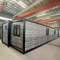 Maison habitable préfabriquée mobile minuscule maison 2 3 4 5 chambres à coucher 20 pieds 40 pieds maison de conteneur extensible pliante pour vivre 72 ㎡