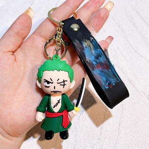 Venta al por mayor: Set de 6 llaveros temáticos de anime pirata con figuras de Luffy, Zoro y Nami, para distribuidores transfronterizos, venta al por mayor y al detalle, en <span class=keywords><strong>bolsa</strong></span>/caja OPP. - Product Image 5