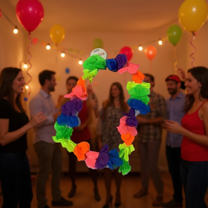 Collar De Flor Colorful Flower Garland 12Pcs For Party Decoration - Product Image 2