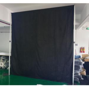 Aluminum Adjustable Event Stage <b>Pipe</b> and Drape Backdrop <b>Stand</b> with Silver Velvet/Chiffon Drapes for Wedding & Trade Show Use - Product Image 1