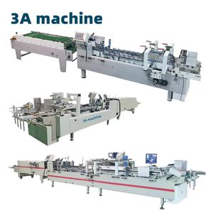 <b>Folder</b> Gluer Machine Automatic <b>Folder</b> Gluing Machine for Side Glue Straight Line <b>Box</b> Bottom Lock 4/6 Corner <b>Box</b> Cardboard <b>Box</b> - Product Image 1