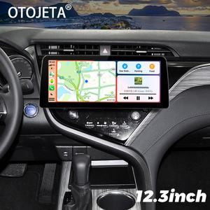 Reproductor de Video para Auto con Pantalla de 12.3 Pulgadas y Resolución 1920*720, Android 13, Radio Estéreo para Toyota Camry 2018, GPS, Multimedia, Carplay, Unidad Principal de 128GB - Product Image 1