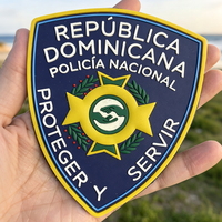 Patch personnalisé en PVC souple 3D, en caoutchouc silicone, étiquettes en relief, patchs tactiques vierges en PVC avec velcro