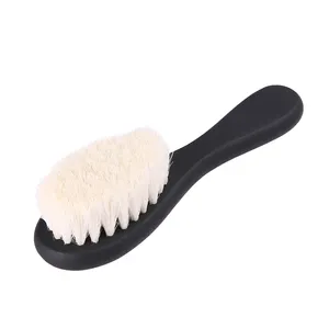 Brosse <span class=keywords><strong>de</strong></span> rasoir naturelle longue <span class=keywords><strong>en</strong></span> <span class=keywords><strong>bois</strong></span> <span class=keywords><strong>de</strong></span> hêtre, pour barbier, poils <span class=keywords><strong>de</strong></span> sanglier, grande brosse à barbe noire - Product Image 1