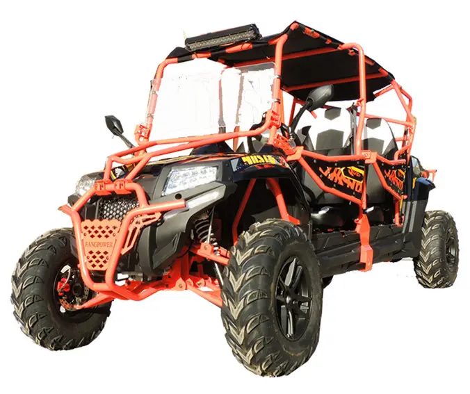 Fangpower high quality side by side utv farm utility vehicle 400cc 4 seat gasoline sand buggy