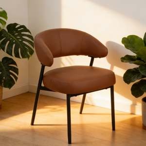 <span class=keywords><strong>Chaise</strong></span> de salle à manger industrielle rétro en <span class=keywords><strong>fer</strong></span> <span class=keywords><strong>forgé</strong></span> avec coussin en cuir épais, idéale pour bar, restaurant, loft ou maison. - Product Image 2