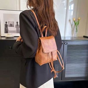 Fashion Women's Waterproof Shoulder Bag Clutch Pu Leather Zipper Closure Armpit Purses Vintage Star <b>Backpack</b> - Product Image 5