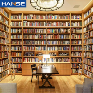 Libreria Scaffale Grande su Misura, Mobile Espositore di Design Moderno, Parete Libreria in Legno per Biblioteca - Product Image 1