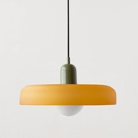 Lampe suspendue en verre multicolores minimaliste moderne, 3 couleurs réglables, pour salon, salle à manger, luminaire décoratif