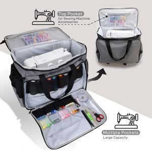 BSCI Factory Airline Approved <b>Sewing</b> Supplies Kits Tote Pouch Waterproof <b>Sewing</b> Machine Carrying Bag - Product Image 5